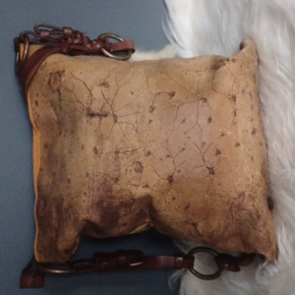 Leather  boho Fina Firenze  crossbody - Picture 9 of 16